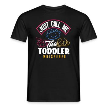 Appelez-moi simplement le chuchoteur des tout-petits - T-shirt homme - noir - Devant - AI Model Male 178 light (178cm)
