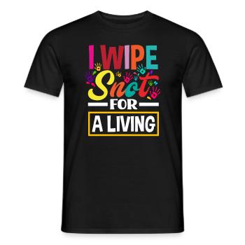 Crazy daycare lady - Men's T-Shirt - black - Front - AI Model Male 178 light (178cm)