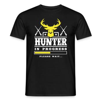 Jäger Wird Geladen Bitte Warten - Männer T-Shirt - Schwarz - Vorne - AI Model Male 178 light (178cm)