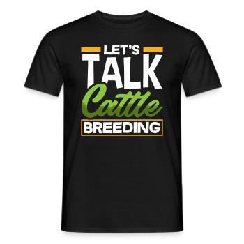 Lass Uns Über Rinderzucht Sprechen Highland Kuh - Männer T-Shirt - Schwarz - Vorne - AI Model Male 178 light (178cm)
