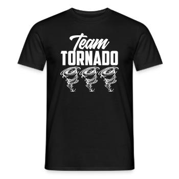 L’équipe Tornado Storm Chaser Passion - T-shirt homme - noir - Devant - AI Model Male 178 light (178cm)