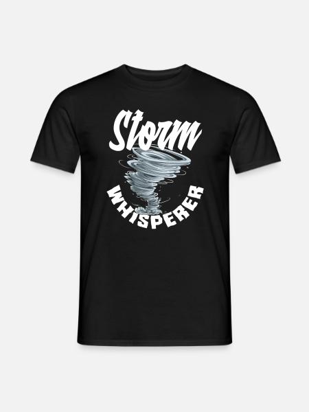 Sussurratore di tempesta per cacciatori di tempeste - T-shirt uomo - nero