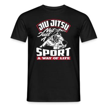 Le Jiu Jitsu n'est pas seulement un sport, un mode de vie - T-shirt homme - noir - Devant - AI Model Male 178 light (178cm)
