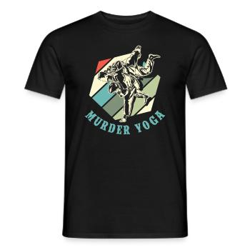 Meurtre Yoga Arts martiaux Jiu Jitsu - T-shirt homme - noir - Devant - AI Model Male 178 light (178cm)