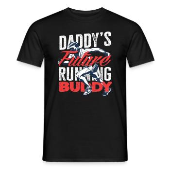 Motif du futur partenaire de course de papa - T-shirt homme - noir - Devant - AI Model Male 178 light (178cm)
