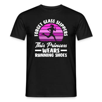 Forget Glass Shoes This Princess Wears - Men's T-Shirt - black - Front - AI Model Male 178 light (178cm)
