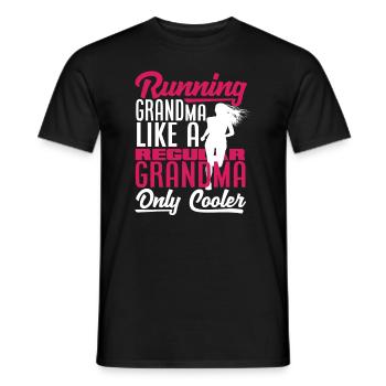 Courir mamie comme une mamie normale seulement plus cool - T-shirt homme - noir - Devant - AI Model Male 178 light (178cm)