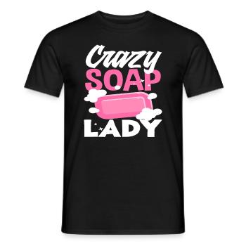 Fabricant de savon fou Fabrication de savon - T-shirt homme - noir - Devant - AI Model Male 178 light (178cm)