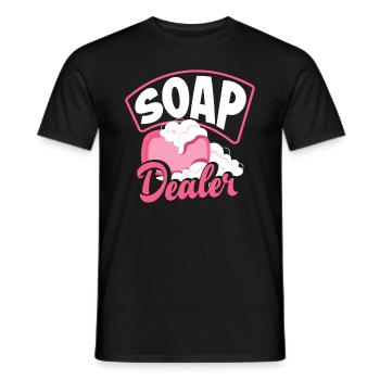 Savonnerie Savonnier - T-shirt homme - noir - Devant - AI Model Male 178 light (178cm)