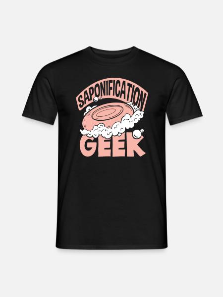 Saponification Nerd Soap Making - Men's T-Shirt - black