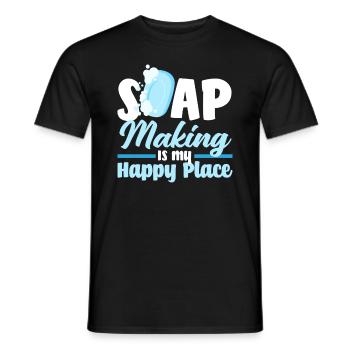 Seifenherstellung Macht Mich Glücklich - Männer T-Shirt - Schwarz - Vorne - AI Model Male 178 light (178cm)