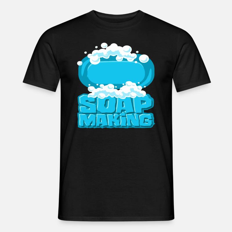 Seifenherstellung Anleitung - Männer T-Shirt - Schwarz