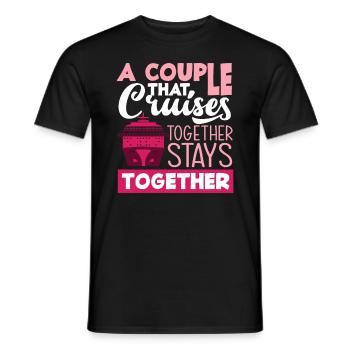 Ein Paar Das Zusammen Kreuzt Bleibt Zusammen - Männer T-Shirt - Schwarz - Vorne - AI Model Male 178 light (178cm)