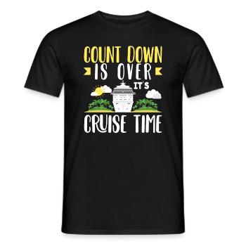 Countdown Over Now Cruise Time - Men's T-Shirt - black - Front - AI Model Male 178 light (178cm)