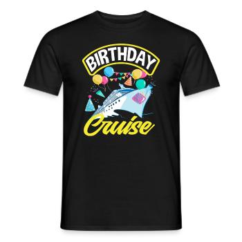 Geburtstagskreuzfahrt Partyspaß Ballons - Männer T-Shirt - Schwarz - Vorne - AI Model Male 178 light (178cm)