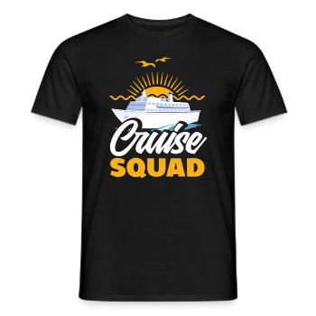 Équipage de croisière Sunset Adventure - T-shirt homme - noir - Devant - AI Model Male 178 light (178cm)