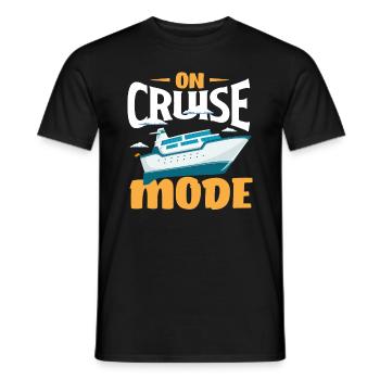 Im Kreuzfahrtmodus On Cruise Mode - Men's T-Shirt - black - Front - AI Model Male 178 light (178cm)