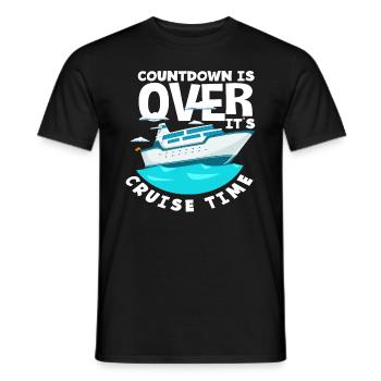 Countdown is over, it's cruise time - Men's T-Shirt - black - Front - AI Model Male 178 light (178cm)