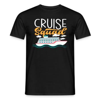 Aventure de vacances pour l’équipage de croisière - T-shirt homme - noir - Devant - AI Model Male 178 light (178cm)
