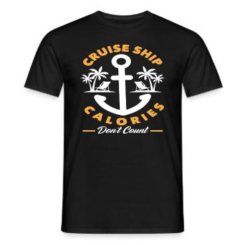 Les calories de croisière ne comptent pas - T-shirt homme - noir - Devant - AI Model Male 178 light (178cm)