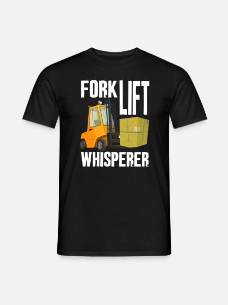 Forklift Whisperer - Men's T-Shirt - black