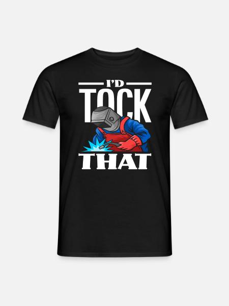 Schweißer: Ich Würde Das Schweißen - Männer T-Shirt - Schwarz