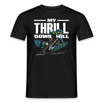 My Thrill Downhill VTT - T-shirt homme - noir - Devant - AI Model Male 178 light (178cm)