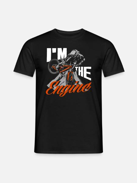 Ich Bin Der Motor - Männer T-Shirt - Schwarz