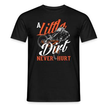 Un peu de saleté n’a jamais fait de mal - T-shirt homme - noir - Devant - AI Model Male 178 light (178cm)