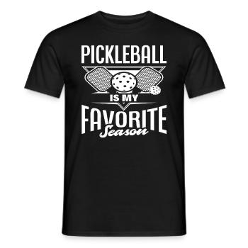 Le pickleball est ma saison préférée - T-shirt homme - noir - Devant - AI Model Male 178 light (178cm)