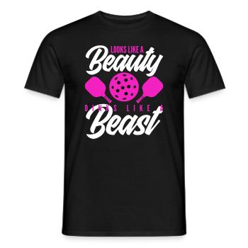 On dirait une beauté, joue comme un animal - T-shirt homme - noir - Devant - AI Model Male 178 light (178cm)