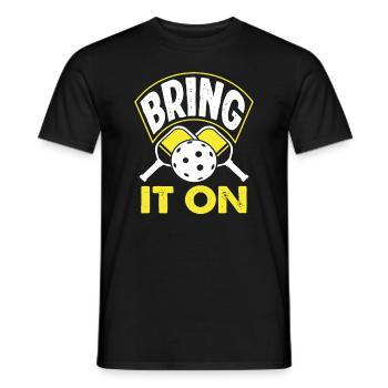 Pickleball Bring It On Motiv - Männer T-Shirt - Schwarz - Vorne - AI Model Male 178 light (178cm)