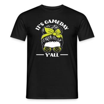 It's match day everyone, - Men's T-Shirt - black - Front - AI Model Male 178 light (178cm)
