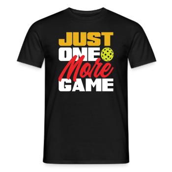 Just One More Game Pickleball - Men's T-Shirt - black - Front - AI Model Male 178 light (178cm)