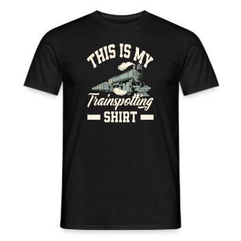 Dies Ist Mein Trainspotting Shirt - Männer T-Shirt - Schwarz - Vorne - AI Model Male 178 light (178cm)