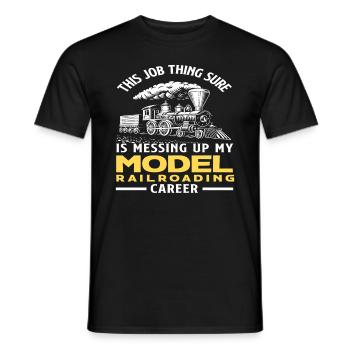 Dieses Jobding Ruiniert Meine - Männer T-Shirt - Schwarz - Vorne - AI Model Male 178 light (178cm)