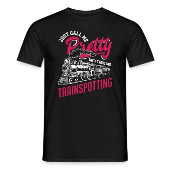Appelez-moi jolie et emmenez-moi regarder - T-shirt homme - noir - Devant - AI Model Male 178 light (178cm)