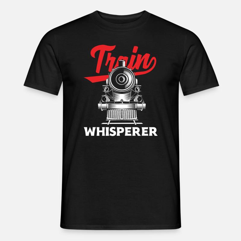 Train Whisperer - Männer T-Shirt - Schwarz