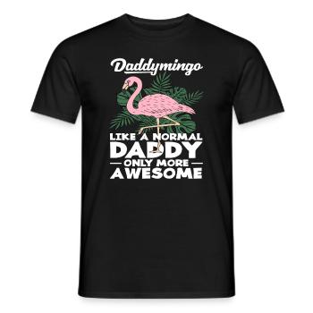 Daddymingo Like A Normal Daddy Only More Awesome - Men's T-Shirt - black - Front - AI Model Male 178 light (178cm)