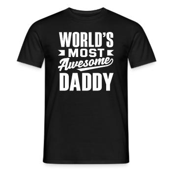 Weltbester Papa - Männer T-Shirt - Schwarz - Vorne - AI Model Male 178 light (178cm)