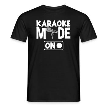 Mode karaoké activé - T-shirt homme - noir - Devant - AI Model Male 178 light (178cm)