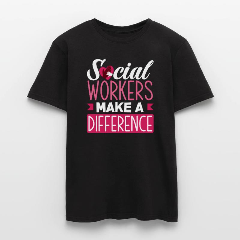 Social workers make a difference Men's T-Shirt