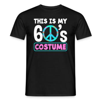 This is my 60's costume - Men's T-Shirt - black - Front - AI Model Male 178 light (178cm)