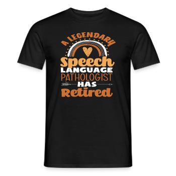 Legendärer Sprachpathologe Im Ruhestand - Männer T-Shirt - Schwarz - Vorne - AI Model Male 178 light (178cm)