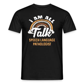Je suis orthophoniste - T-shirt homme - noir - Devant - AI Model Male 178 light (178cm)