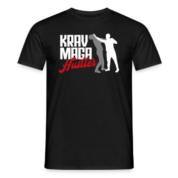 Krav Maga Martial Artist - Men's T-Shirt - black - Front - AI Model Male 178 light (178cm)