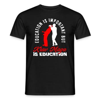 Krav Maga Martial Arts Strength - Men's T-Shirt - black - Front - AI Model Male 178 light (178cm)