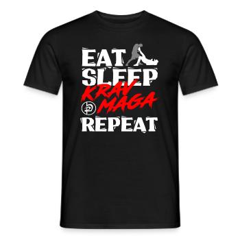 Krav Maga - Men's T-Shirt - black - Front - AI Model Male 178 light (178cm)