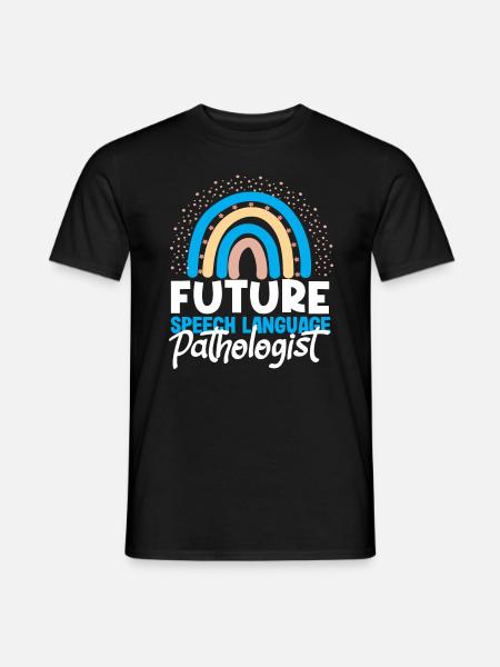 Future Speech Therapist Rainbow - Men's T-Shirt - black