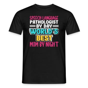 L’orthophoniste du jour est la meilleure maman du monde - T-shirt homme - noir - Devant - AI Model Male 178 light (178cm)